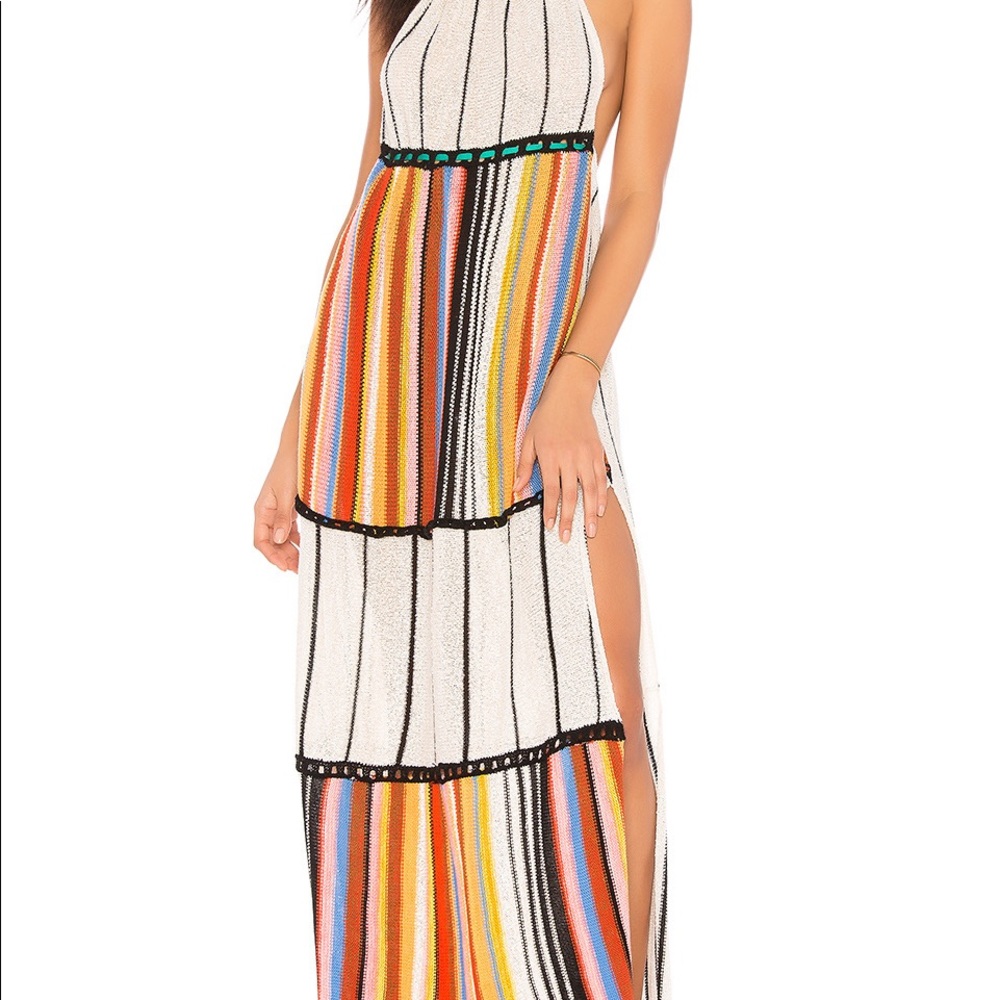 Free People Mardi Gras Halter Maxi Dress